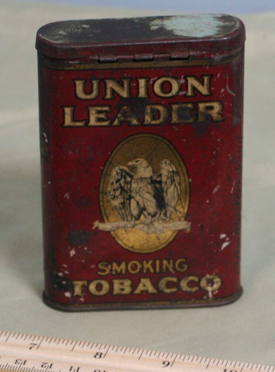 Vintage Union Leader smoking tobacco tin