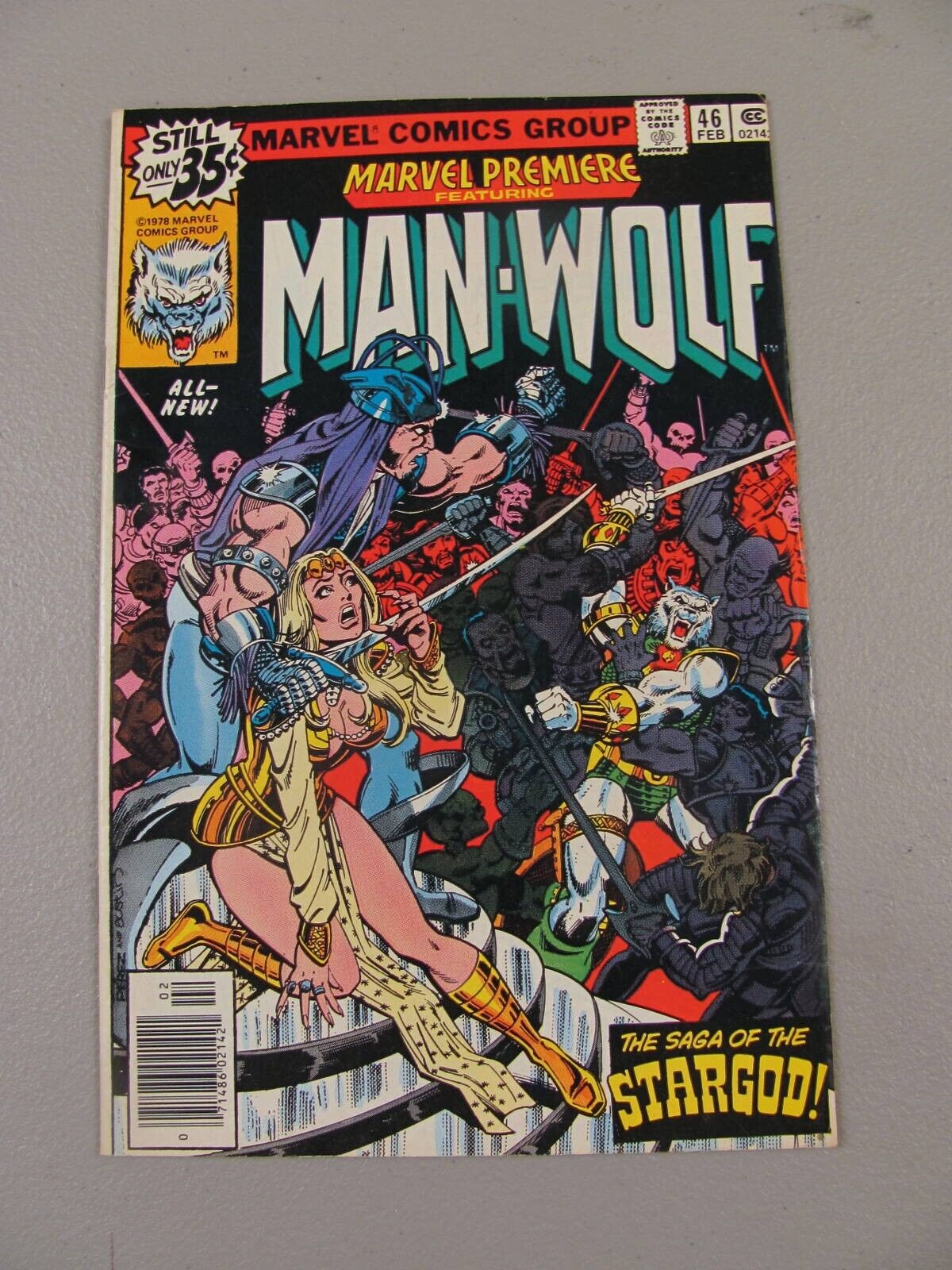 Marvel Premiere #46 (1979) FN+ Marvel Comics Featuring Man-Wolf BIN-3353