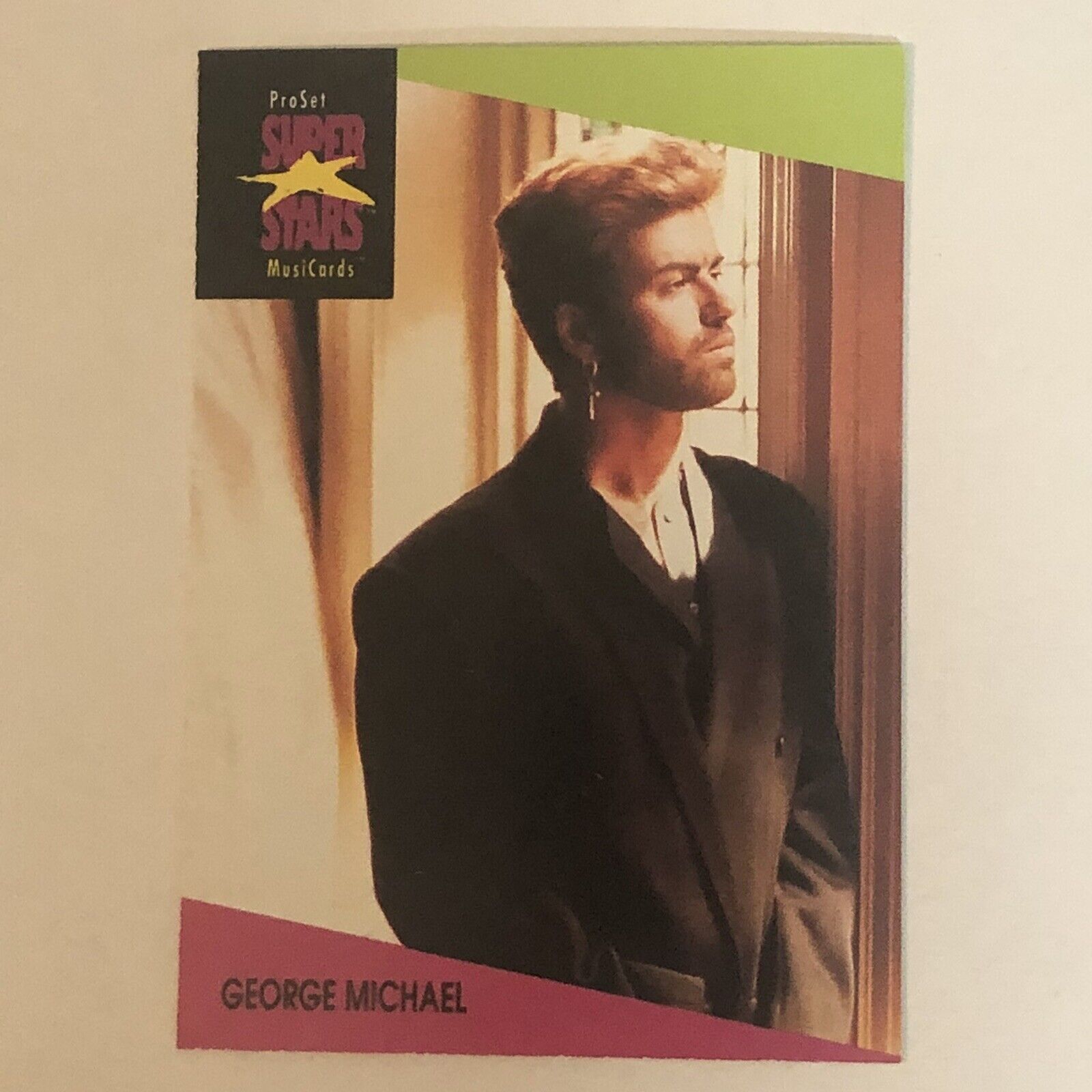 George Michael Trading Card Musicards Super Stars #74