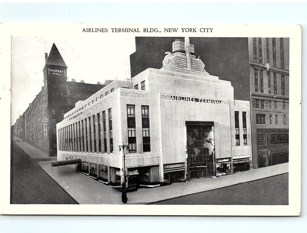 Postcard Airlines Terminal Building New York City, New York RPPC 1368