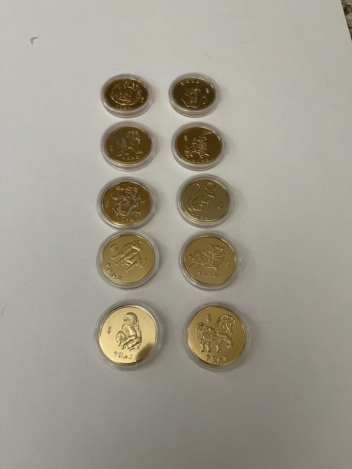 Chinese Zodiac Round Coins