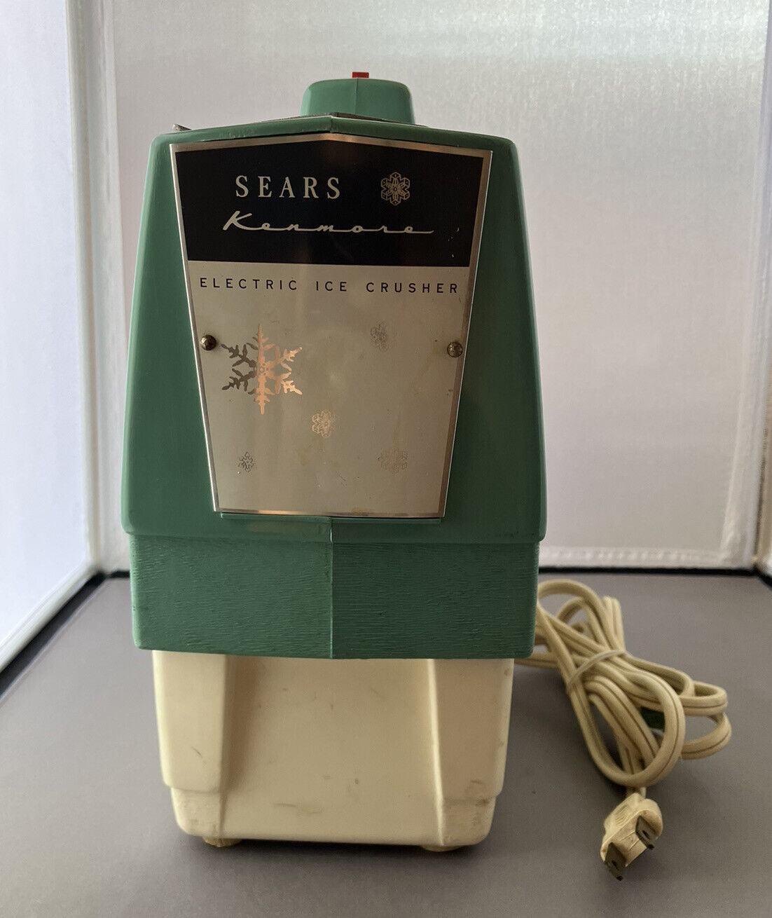 Vintage Sears Electric Ice Crusher #4559, great piece of operable nostalgia