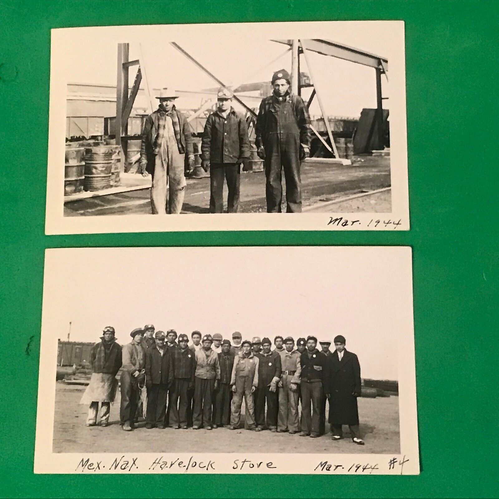 Group Of Mexican National Workers C.B.& Q. Shops Havelock Nebraska 1944 Photo #3