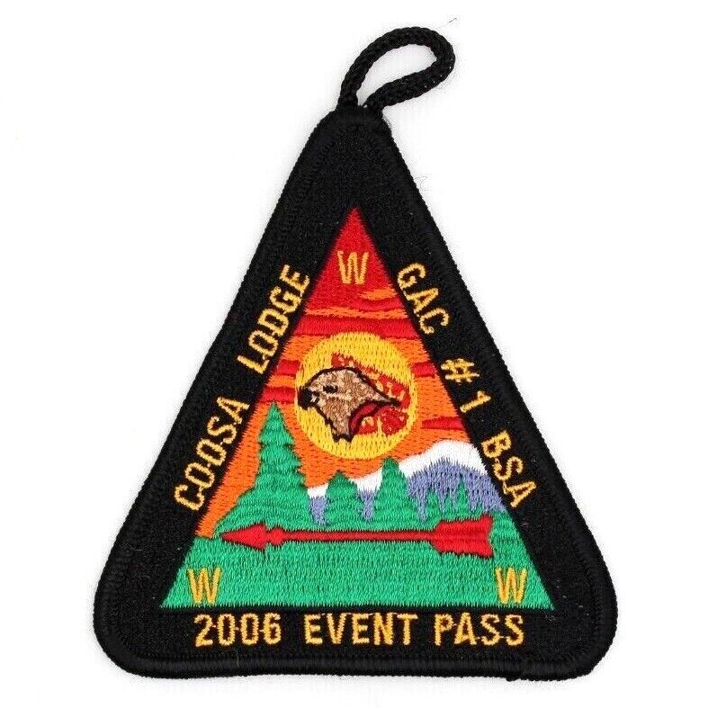 2006 Event Pass Coosa Lodge 50 Greater Alabama Council Patch Boy Scouts BSA OA