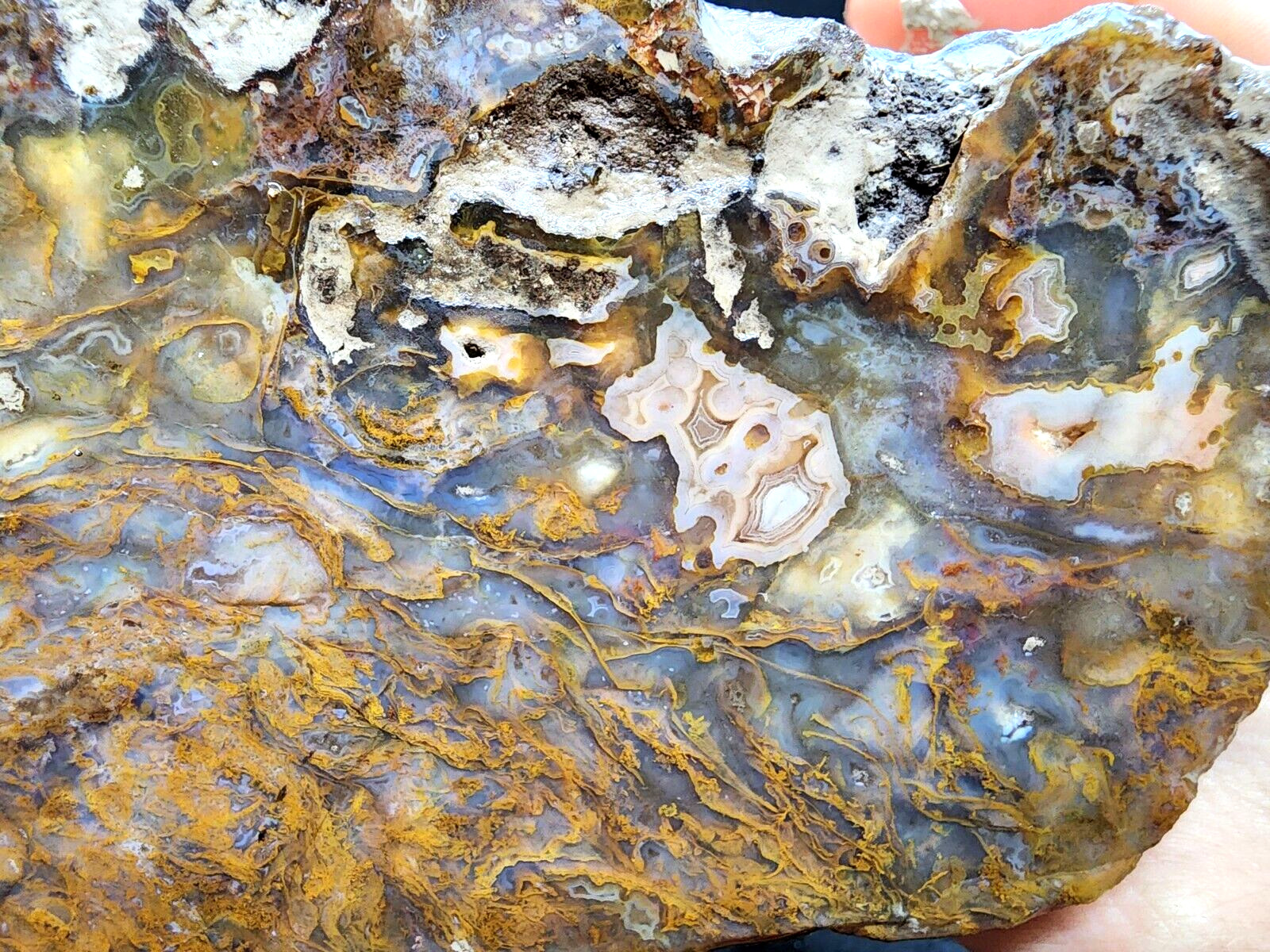 4.5 lbs (2.06 kg) 4 Lapidary Agate Rough, All Natural Rocks for Cabbing Tumbling