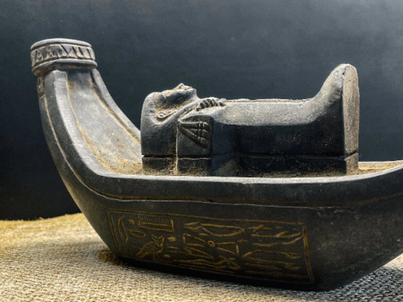 Funeral Boat of ISIS goddess, Egyptian ISIS, Goddess of love - Handmade in Egypt