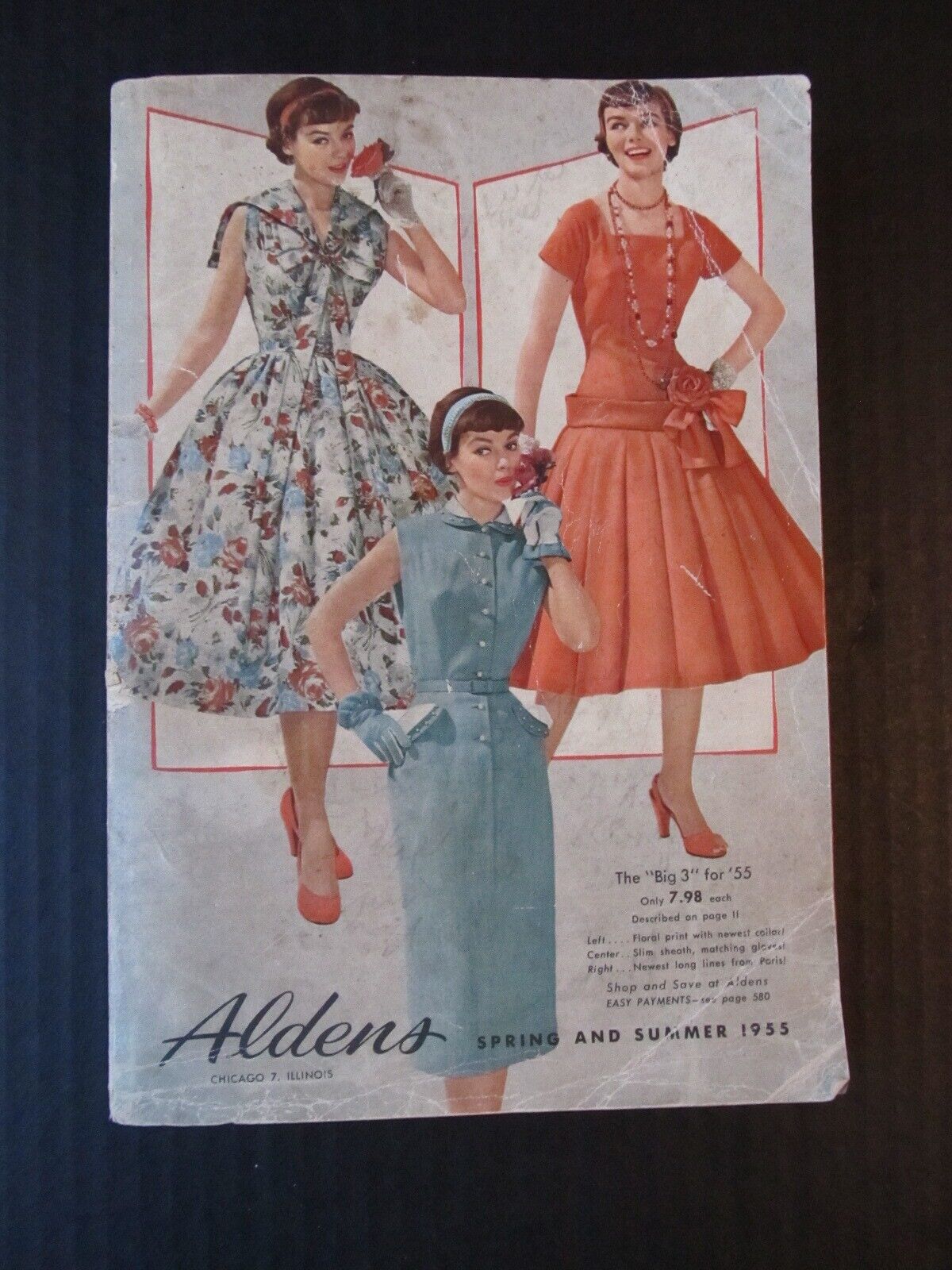 Vintage 1955 Clothing catalog Aldens 700 pages