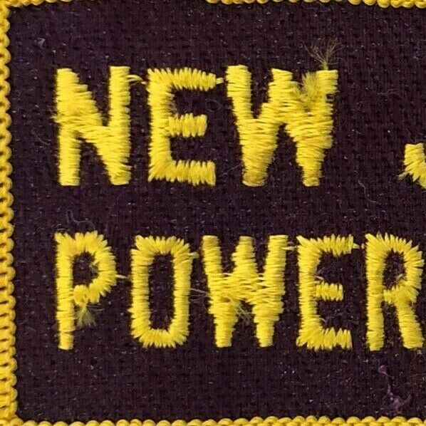 c1970-80's Vintage Machine Stitched Embroidered Patch - New Jersey Power & Light
