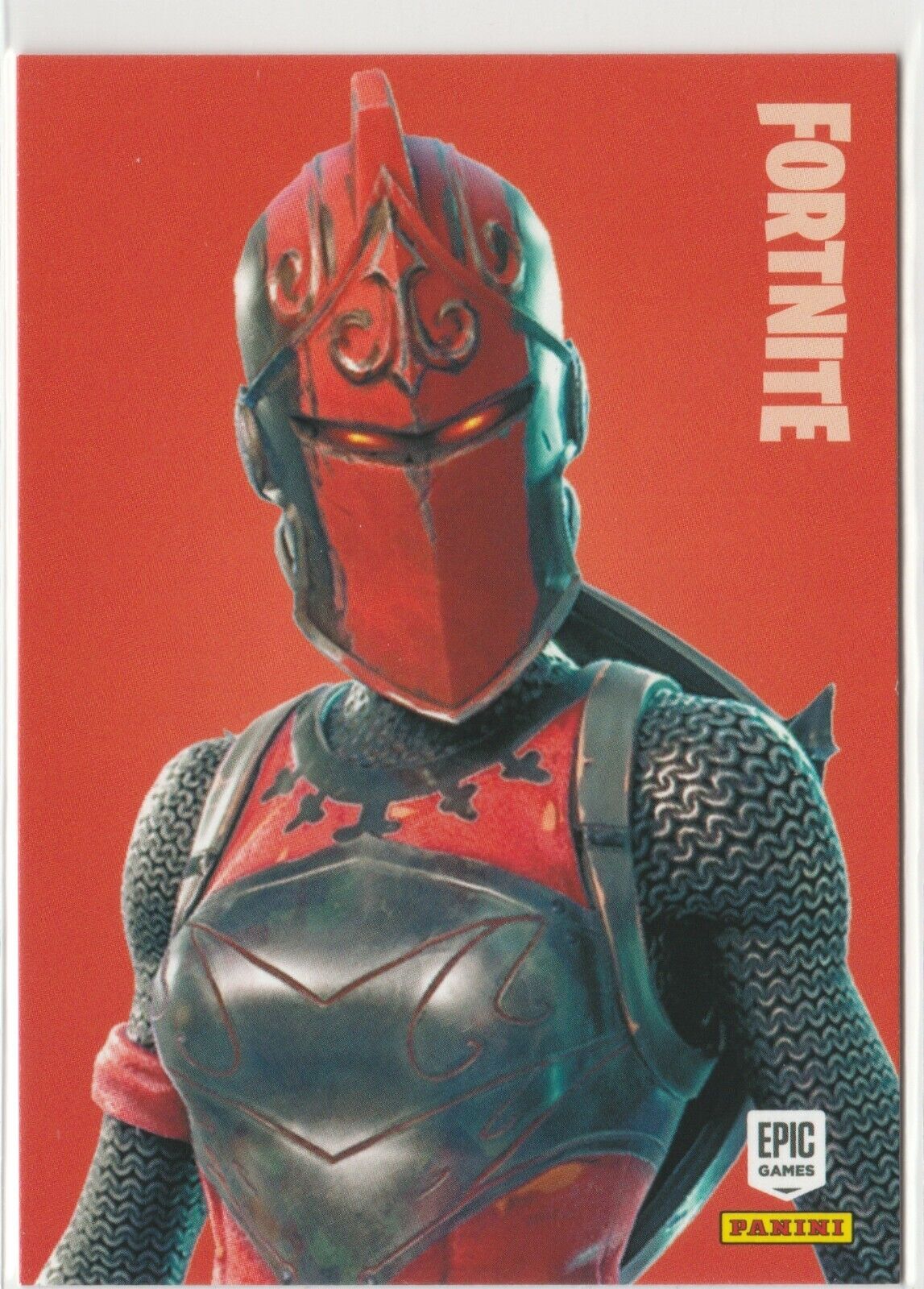 2019 Panini Fortnite Series 1 USA Print Legendary Outfit #285 Red Knight