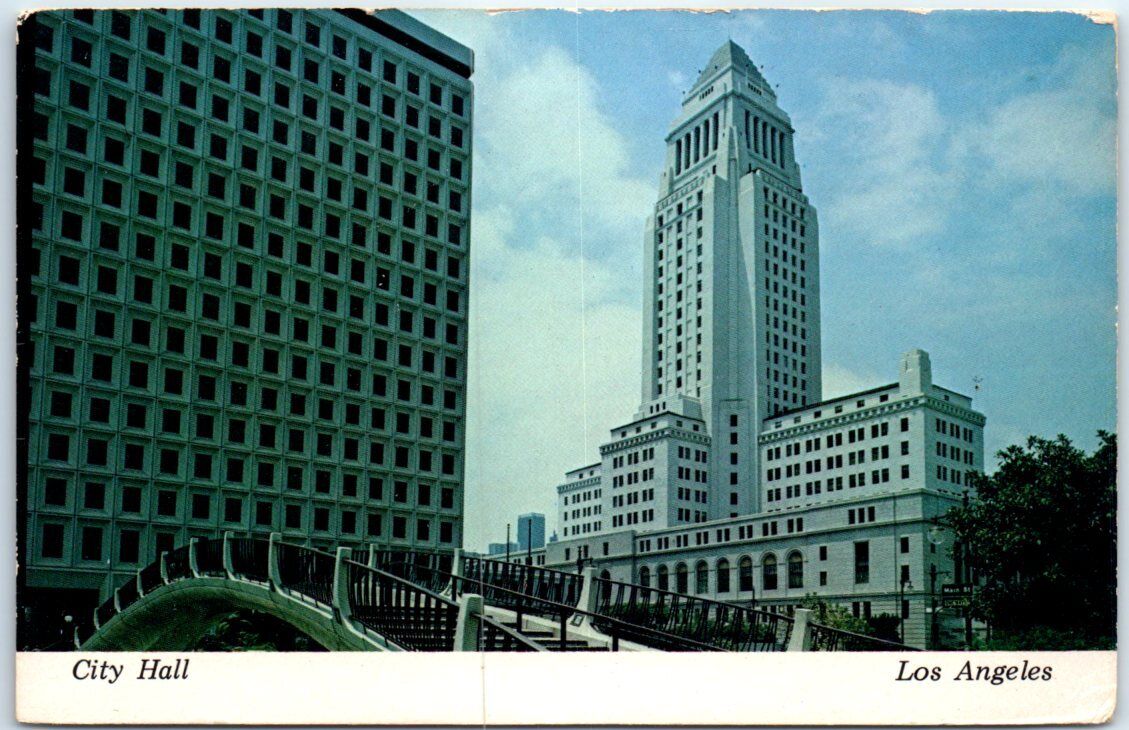 Postcard - City Hall, Los Angeles, California