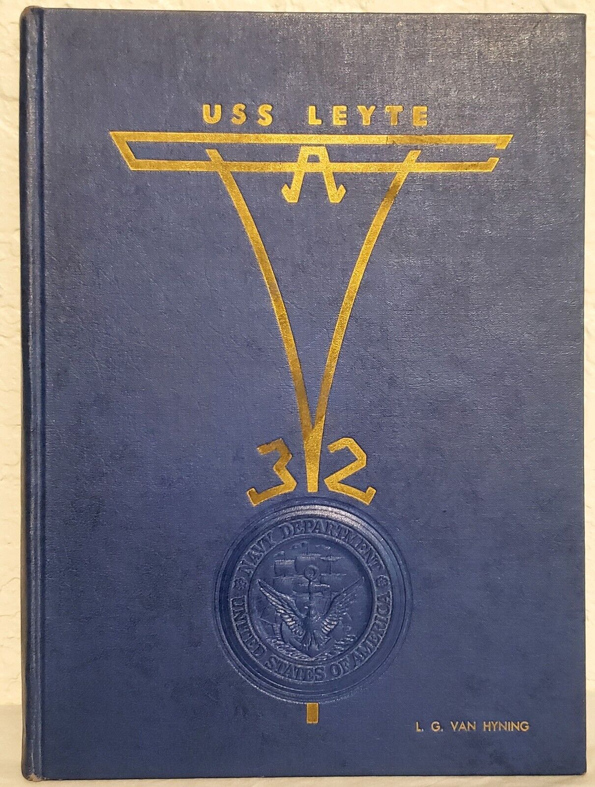 The Officers and Men Of The USS Leyte (CVA-32) 1952 1953 Deployment Cruise Book