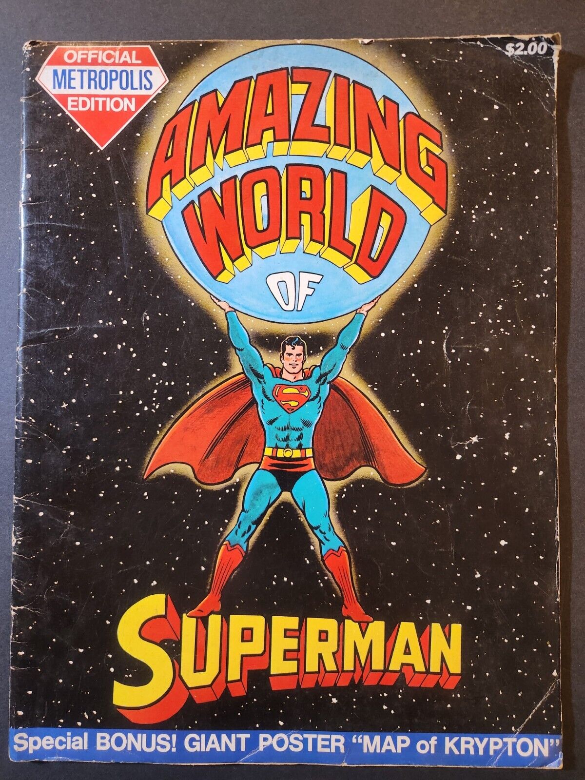 AMAZING WORLD OF SUPERMAN - OFFICIAL METROPOLIS EDITION 1973 TREASURY SIZED FN