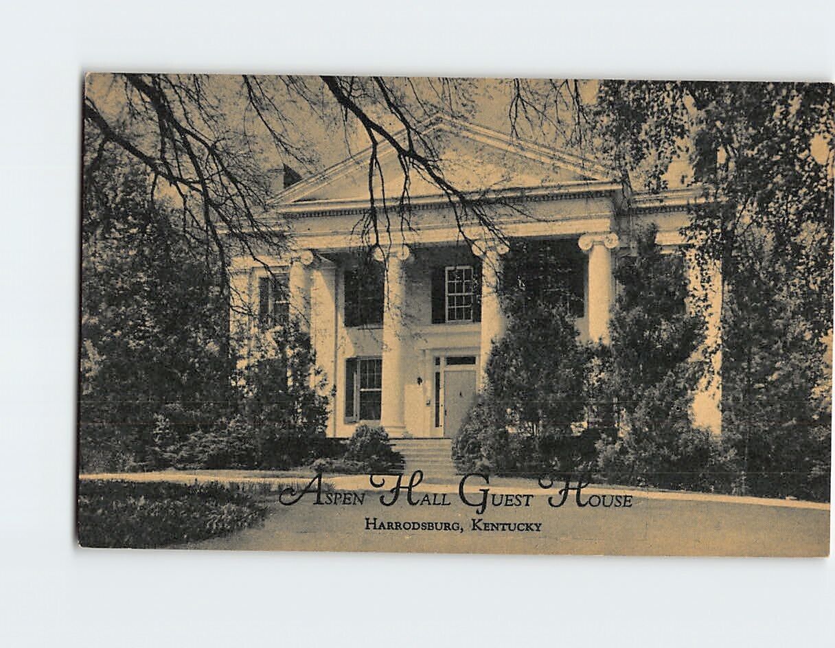Postcard Aspen Hall Guest House Harrodsburg Kentucky USA
