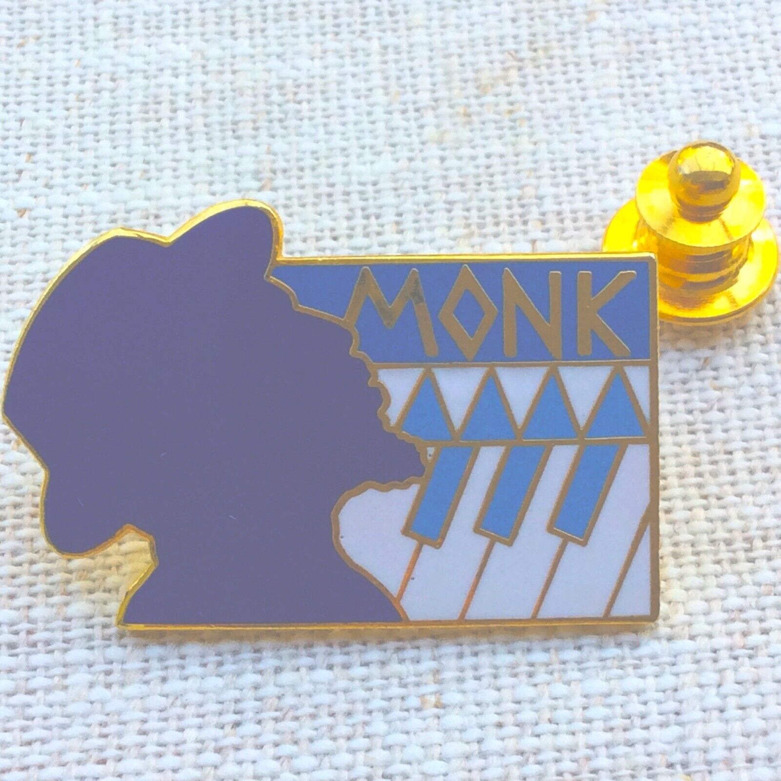 Pin's Folies❤️French  Vintage Enamel Music Jazz made by Tablo Thelonious Monk US