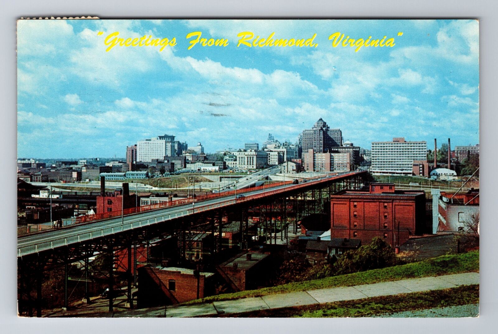 Richmond VA-Virginia, Aerial General Greetings, Antique, Vintage c1960 Postcard
