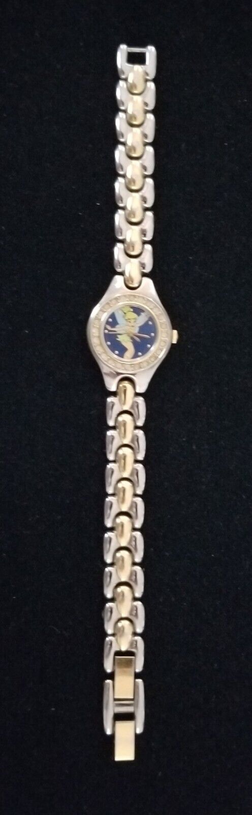 Vintage Disney SII Two Tone Watch Tinker Bell Link Band 6.75\