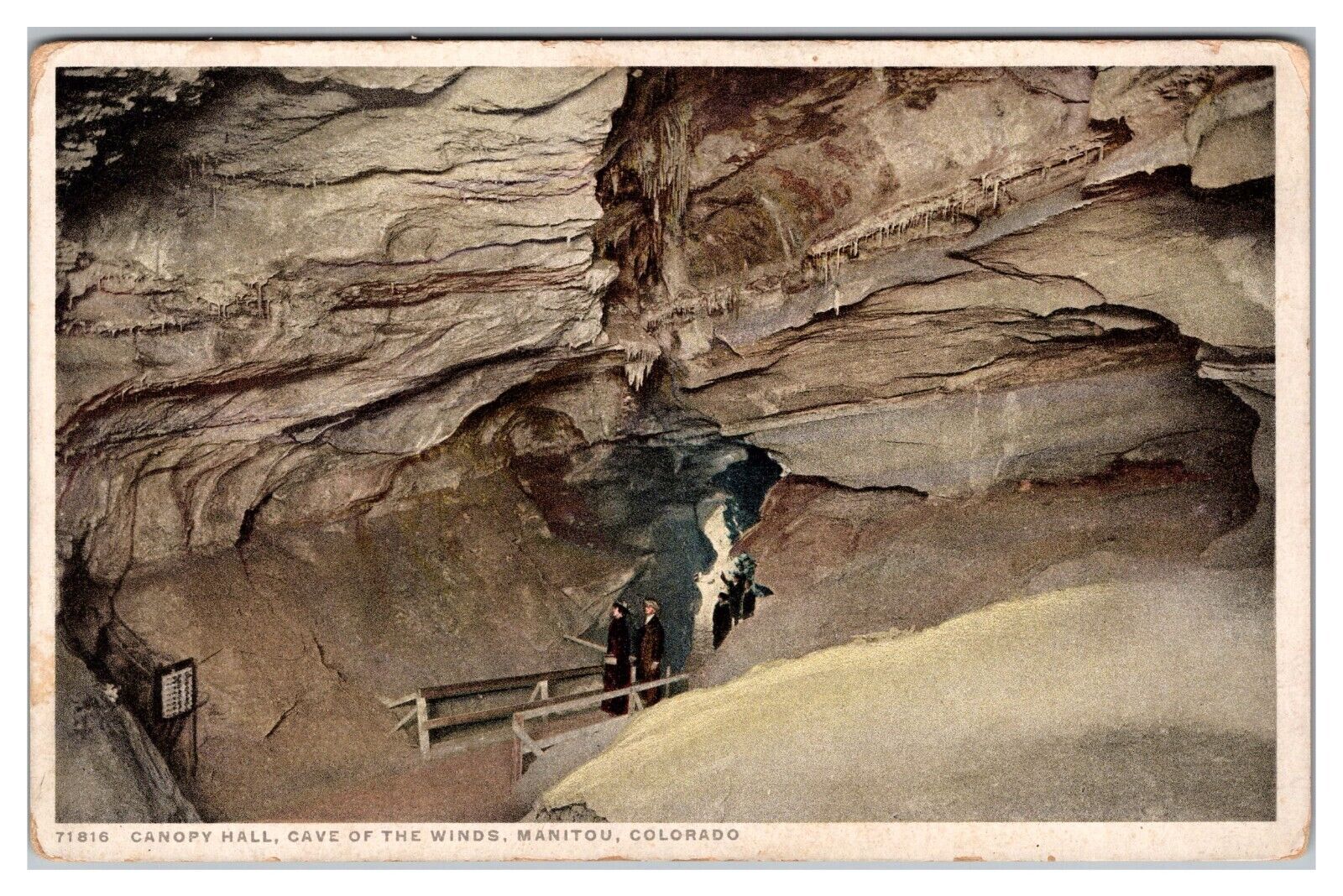 Canopy Hall, Cave Of The Winds, Manitou, Colorado Postcard