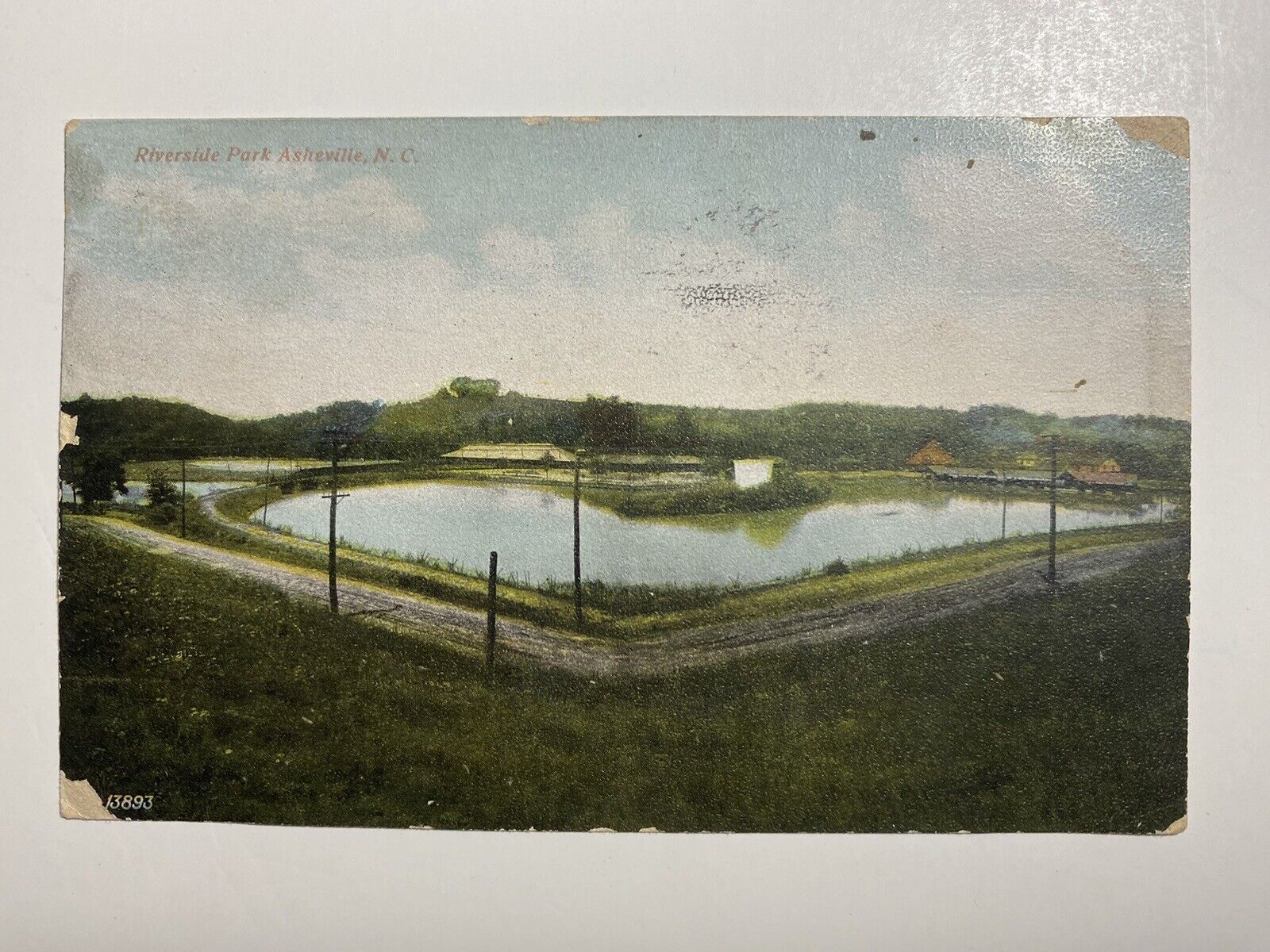1907 Riverside Park Asheville North Carolina Postcard