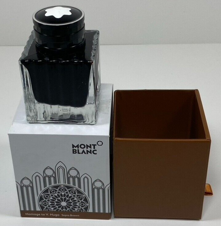 NEW MONTBLANC HOMAGE TO VICTOR HUGO WRITERS EDITION 50 ML MARRON INK #125932
