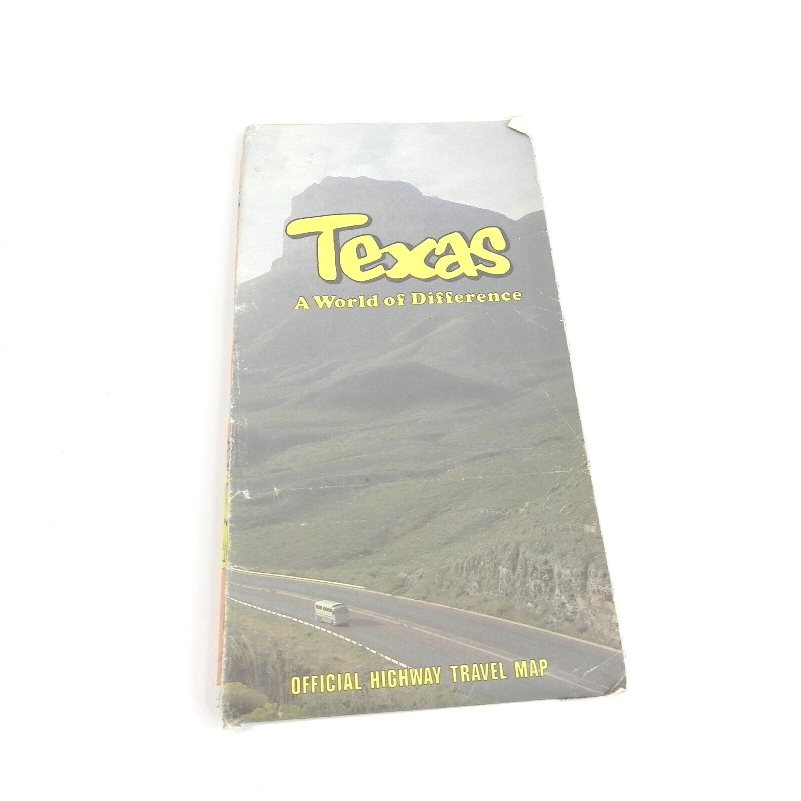 VINTAGE 1970S OFFICIAL ROAD MAP OF TEXAS HIGHWAY TOURING GUIDE GAS PROMO
