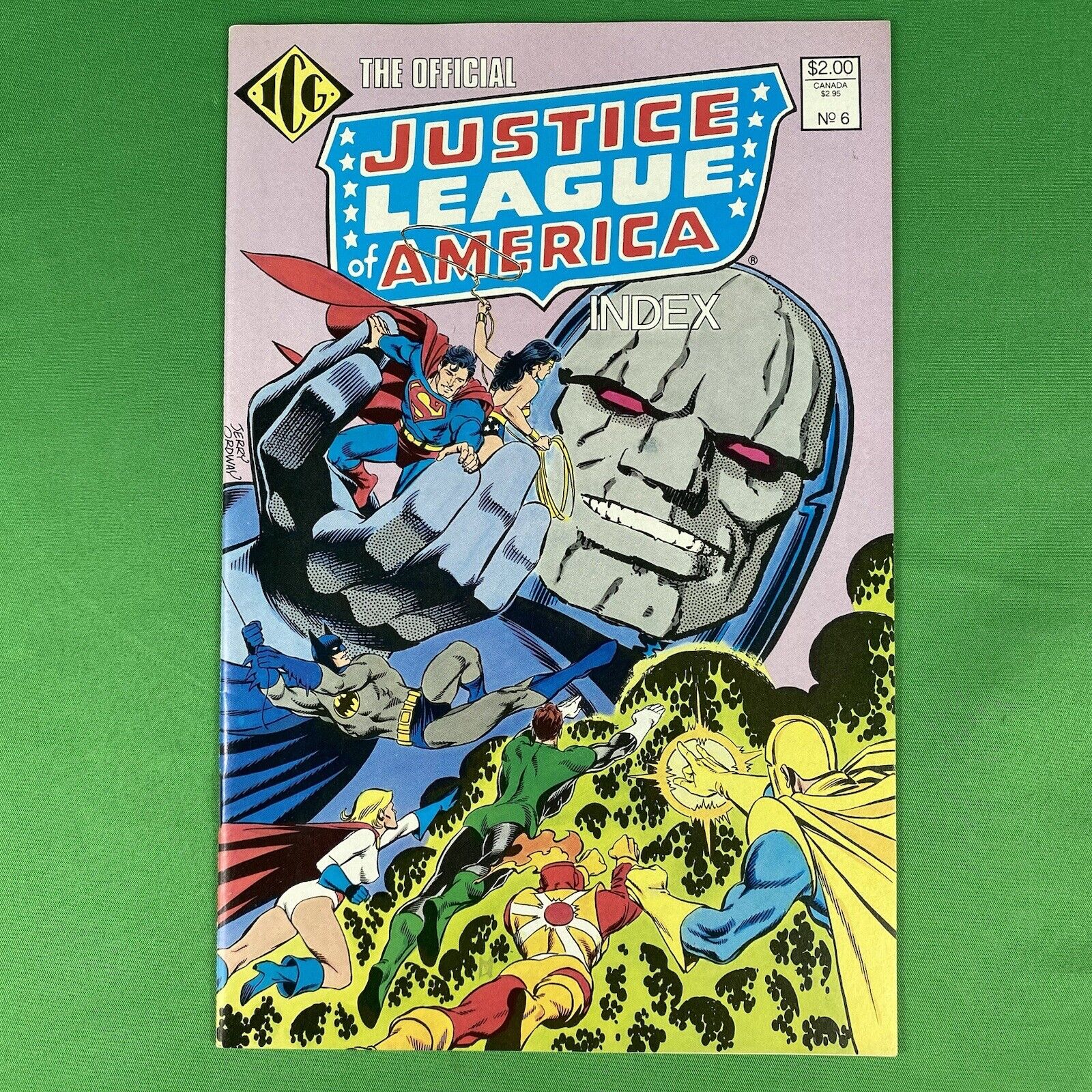The Official Justice League of America Index #6 NM ICG 1986 DC Comics Darkseid