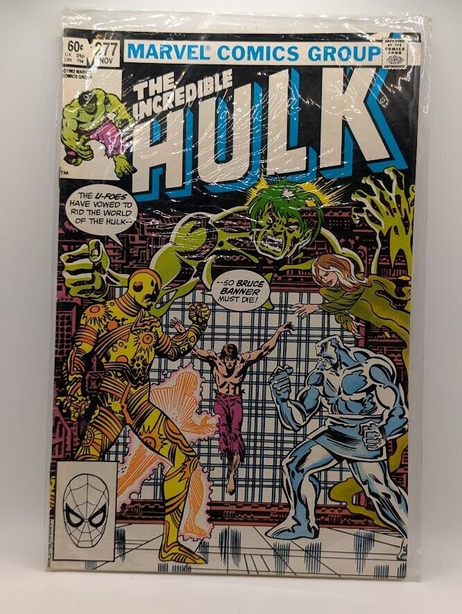 1982 Marvel Comics The Incredible Hulk #277 - Acceptable - 