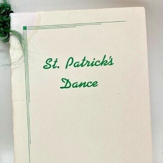 1950 St Patrick\'s Dance Card Dale Wolfer Colorado A&M University Fort Collins