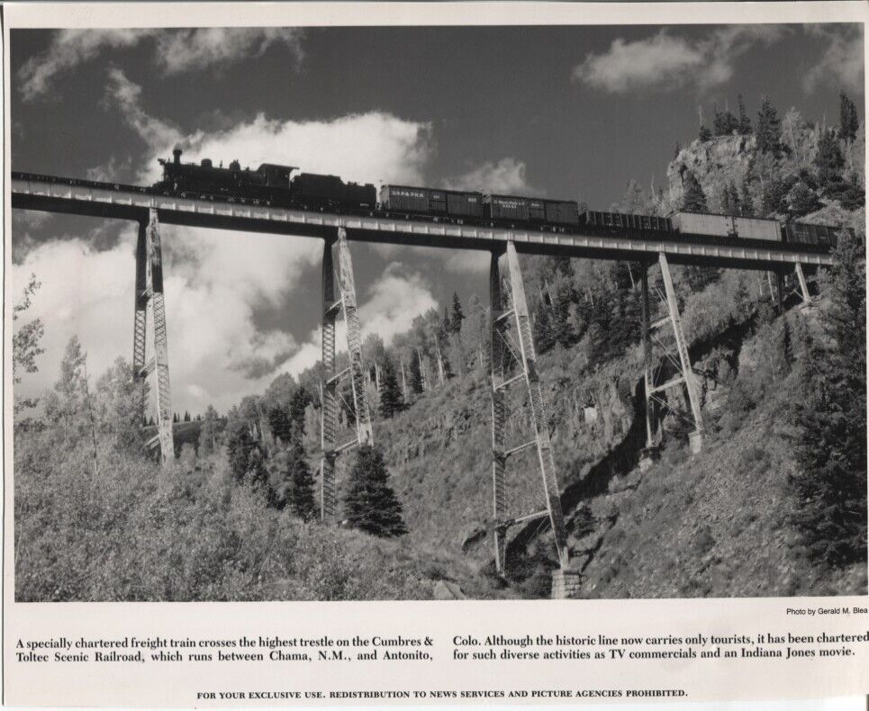 1992 Press Photo Steam Locomotive Train Used In Indiana Jones Movie
