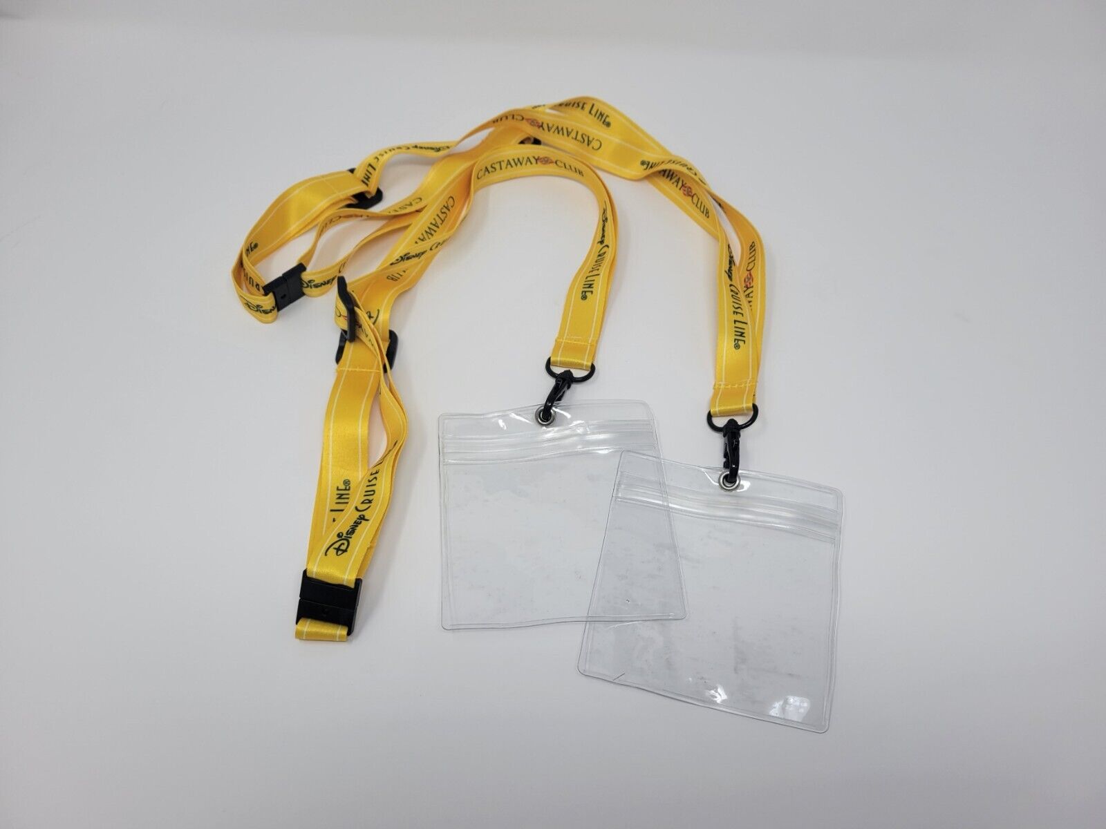 Disney Cruise Line Castaway Club Gold Lanyards Set of Two DCL Exclusive