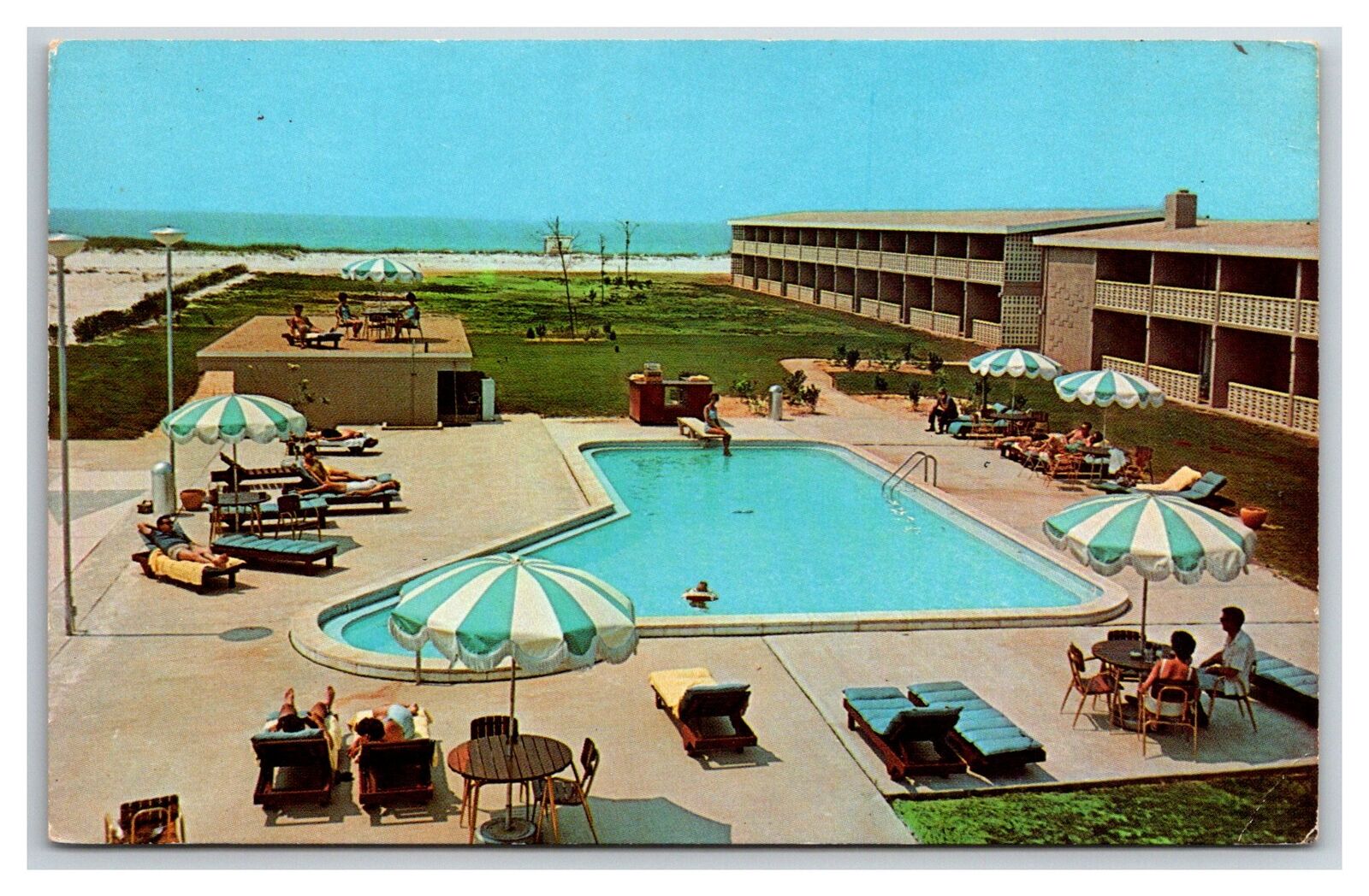 Fort Walton Beach FL- Florida, Coronado Motor Hotel, Advertise, Vintage Postcard