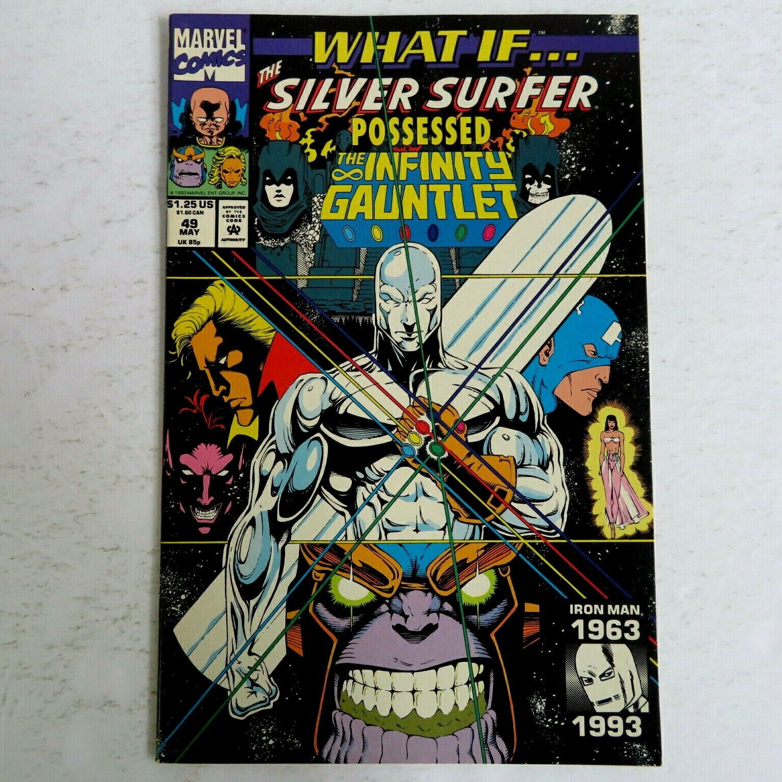 What If 49 (1993) What If Silver Surfer Possessed Infinity Gauntlet Marvel WX