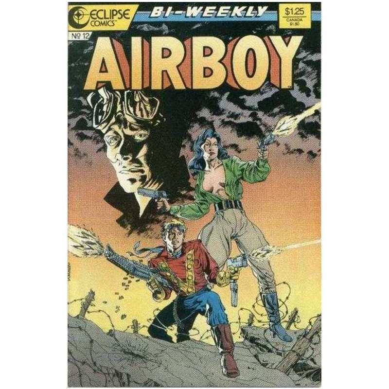 Airboy #12  - 1986 series Eclipse comics VF+ Full description below [f*