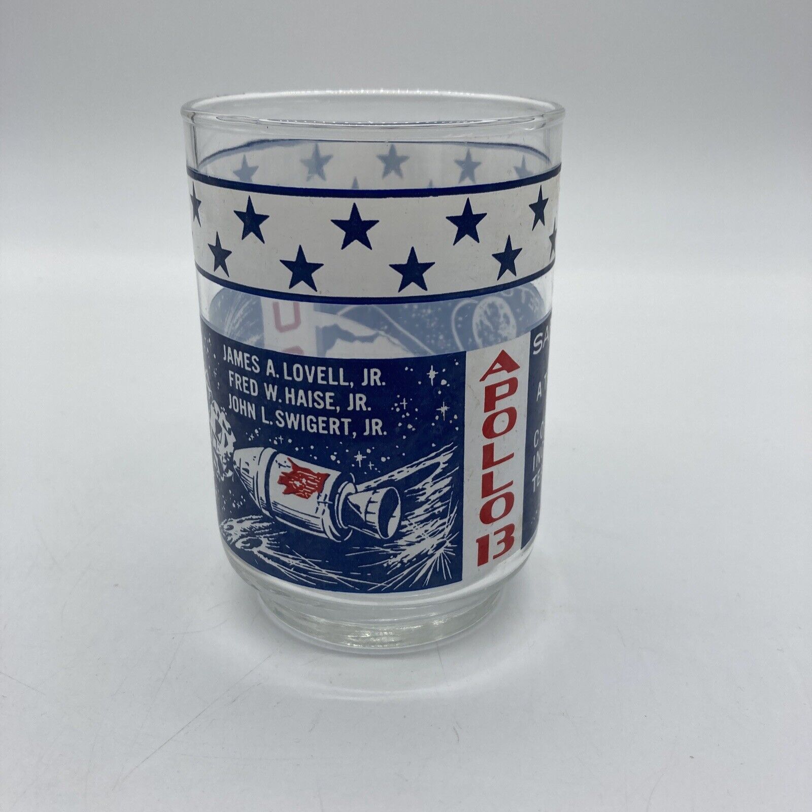 Apollo 13 Collectible USA Drinking Glass 