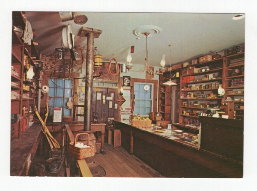 Postcard Interior of Headsville Country-Store Museum of History & Technology