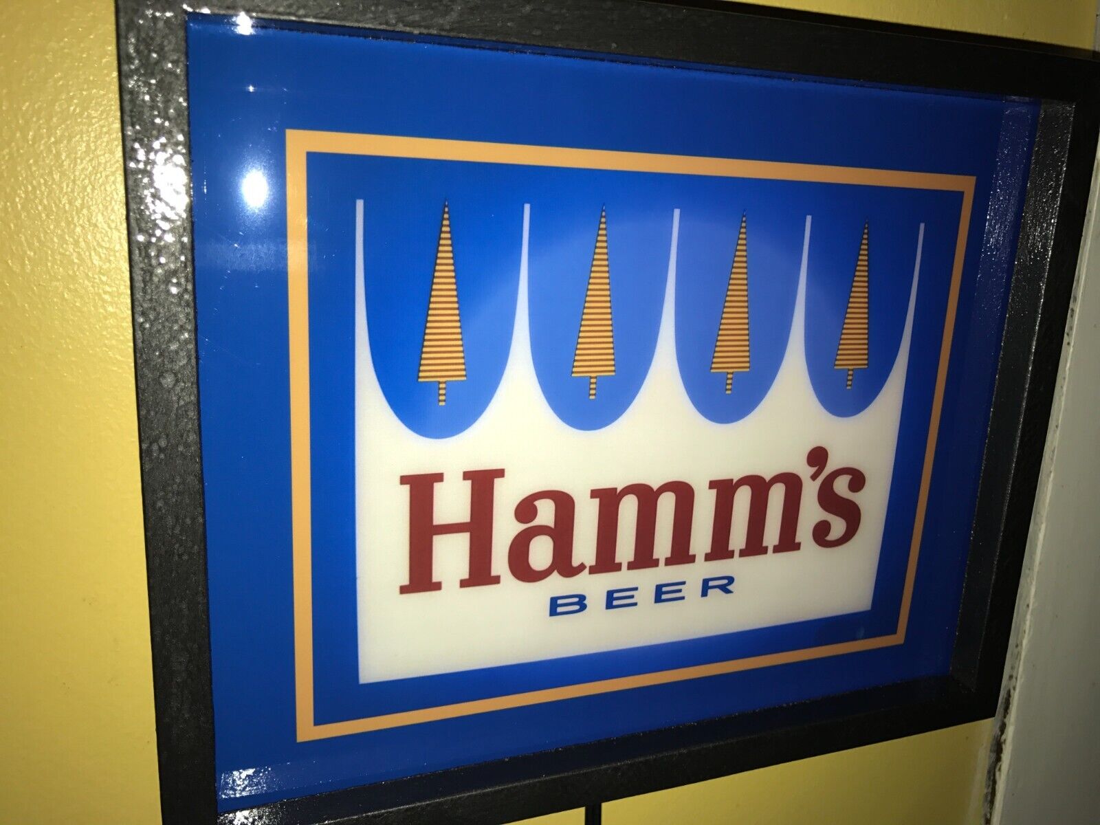 Hamm\'s Crown Logo Beer Bar Man Cave Lighted Advertising Sign