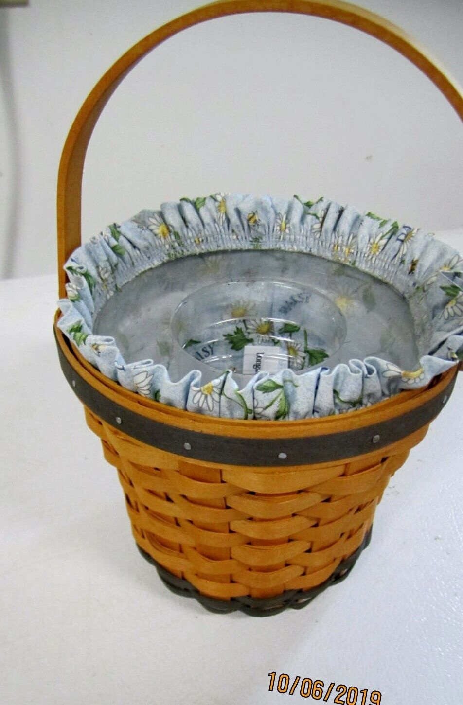 Longaberger May Series Daisy Basket 1999, Liner, Protector
