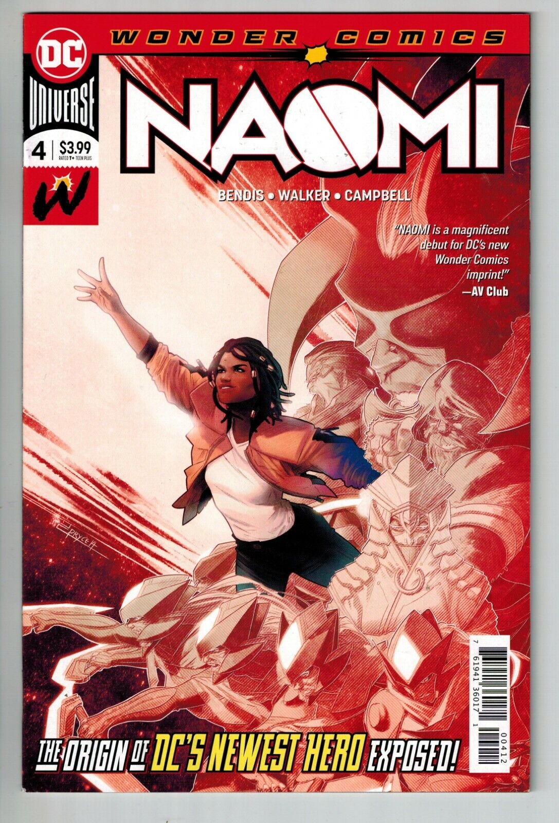 Naomi 4, 5 - First in costume appearance Bendis CW show Origin of...Naomi