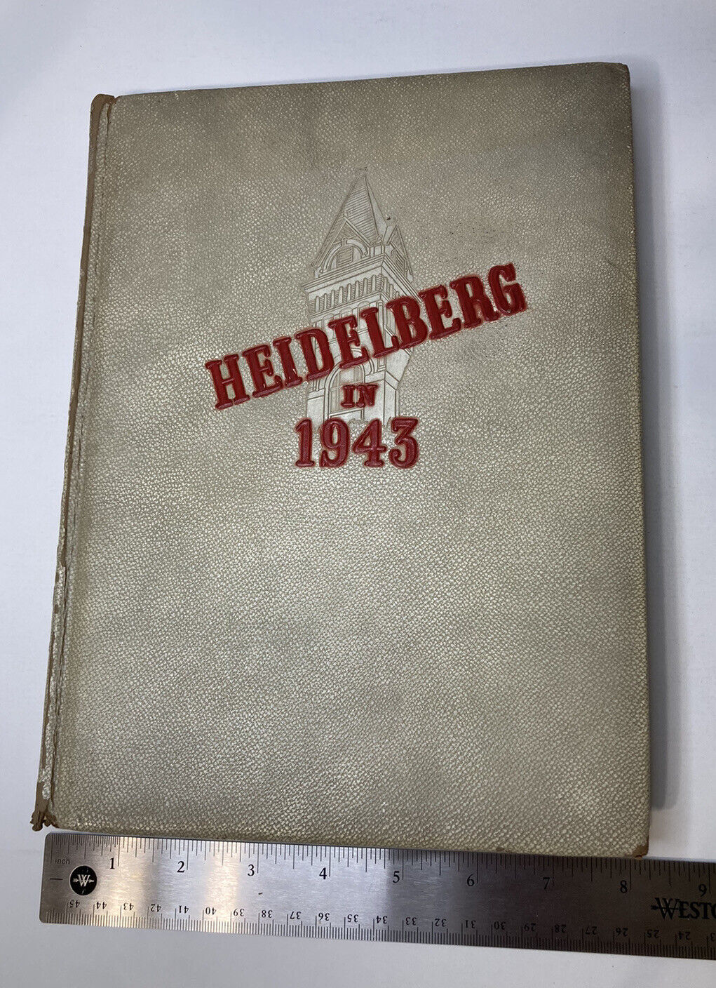 VINTAGE WW2 Era Yearbook Heidelberg In 1943 Aurora Ohio OH 8 x 11 Inches