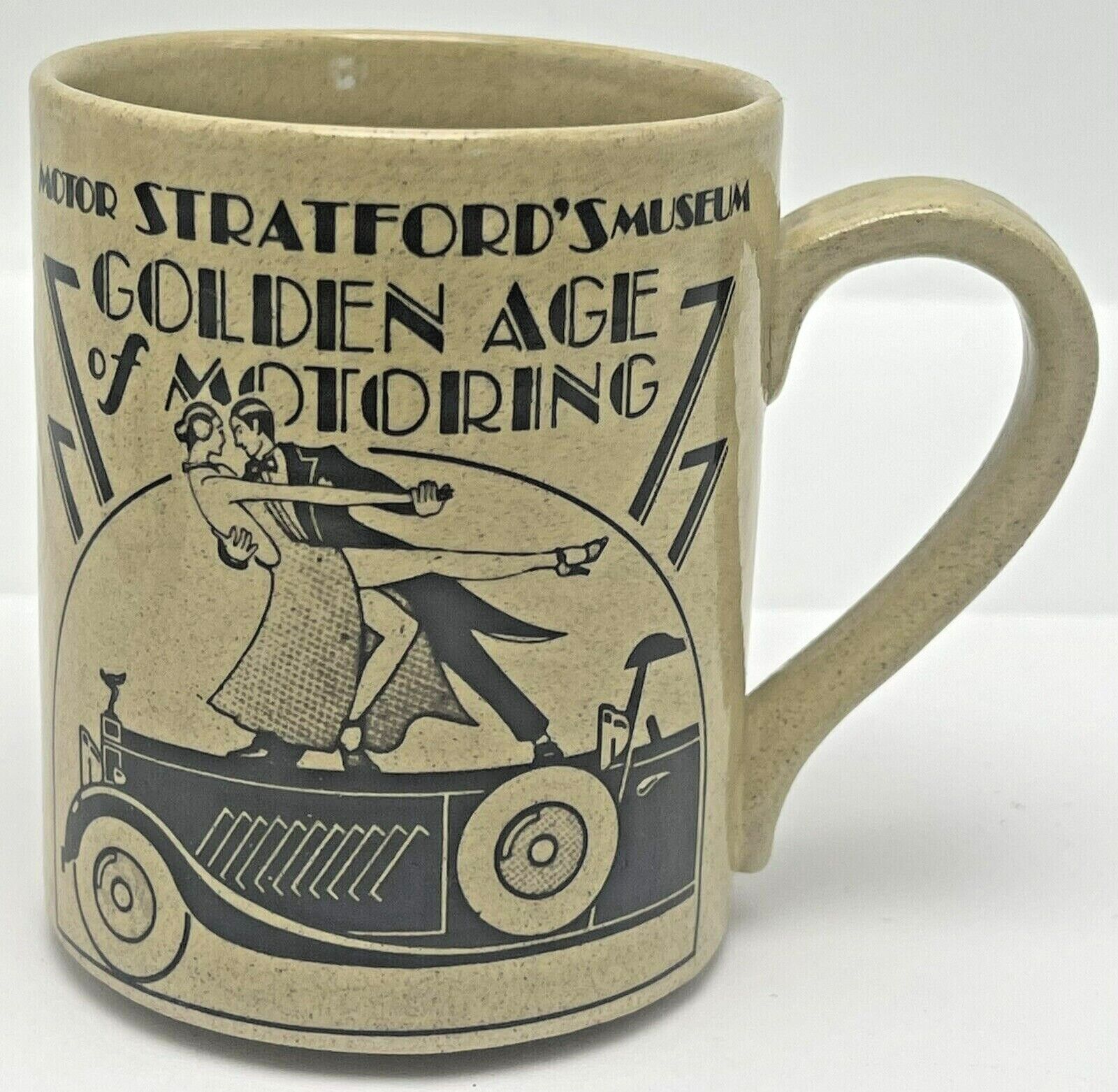 Stratford Motor Museum British England Souvenir Coffee Mug Golden Age Motoring 