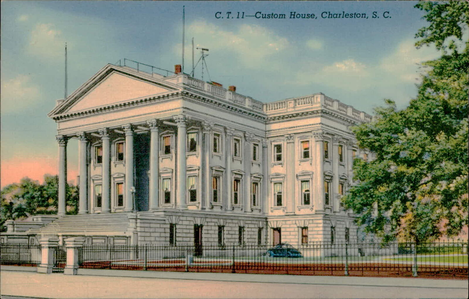 Postcard: C. T. 11 Custom House, Charleston, S. C.
