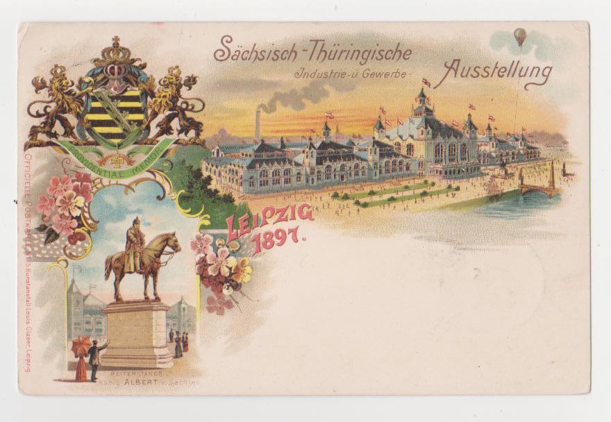 Leipzig,Germany,Sachsisch-Thuringische Indust-Gewerbe Ausstellung,Used,1897