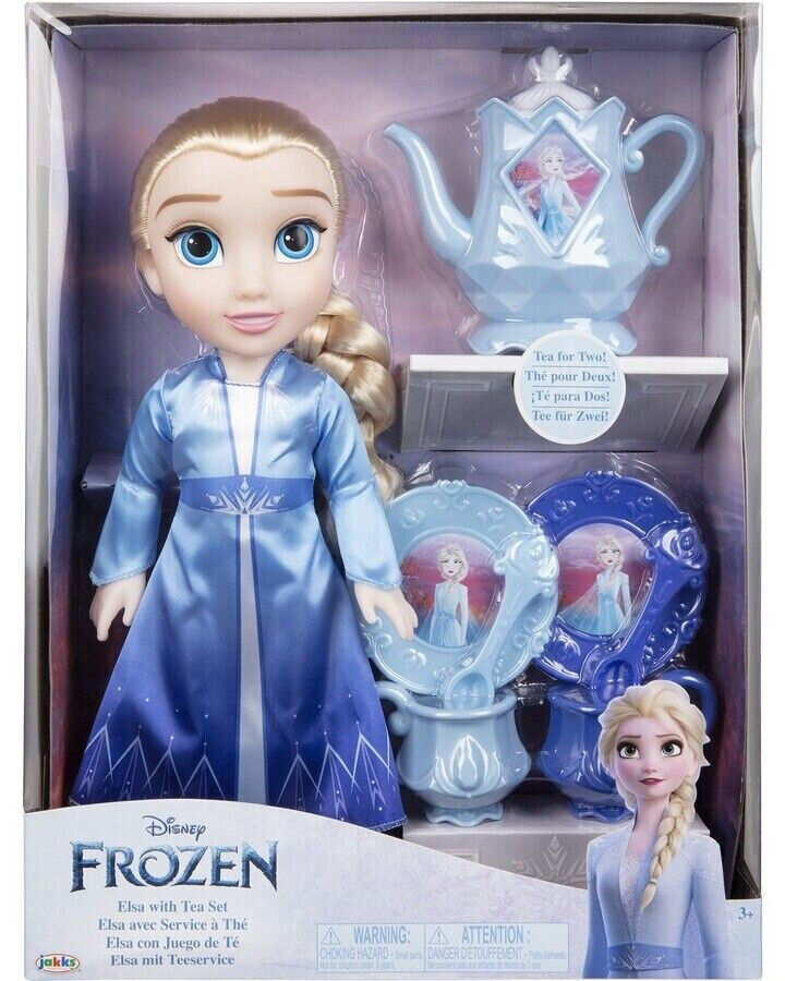 Disney Frozen 2 Elsa Adventure Fashion Doll with Tea Set - Ages 3+, New in Box