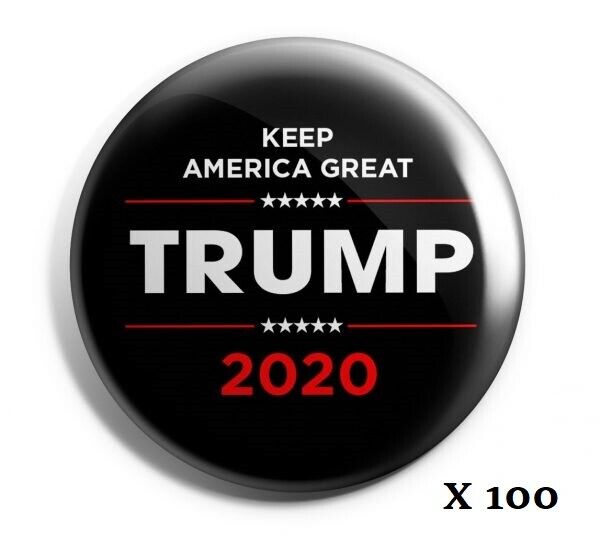Trump 2020 Campaign Buttons: \