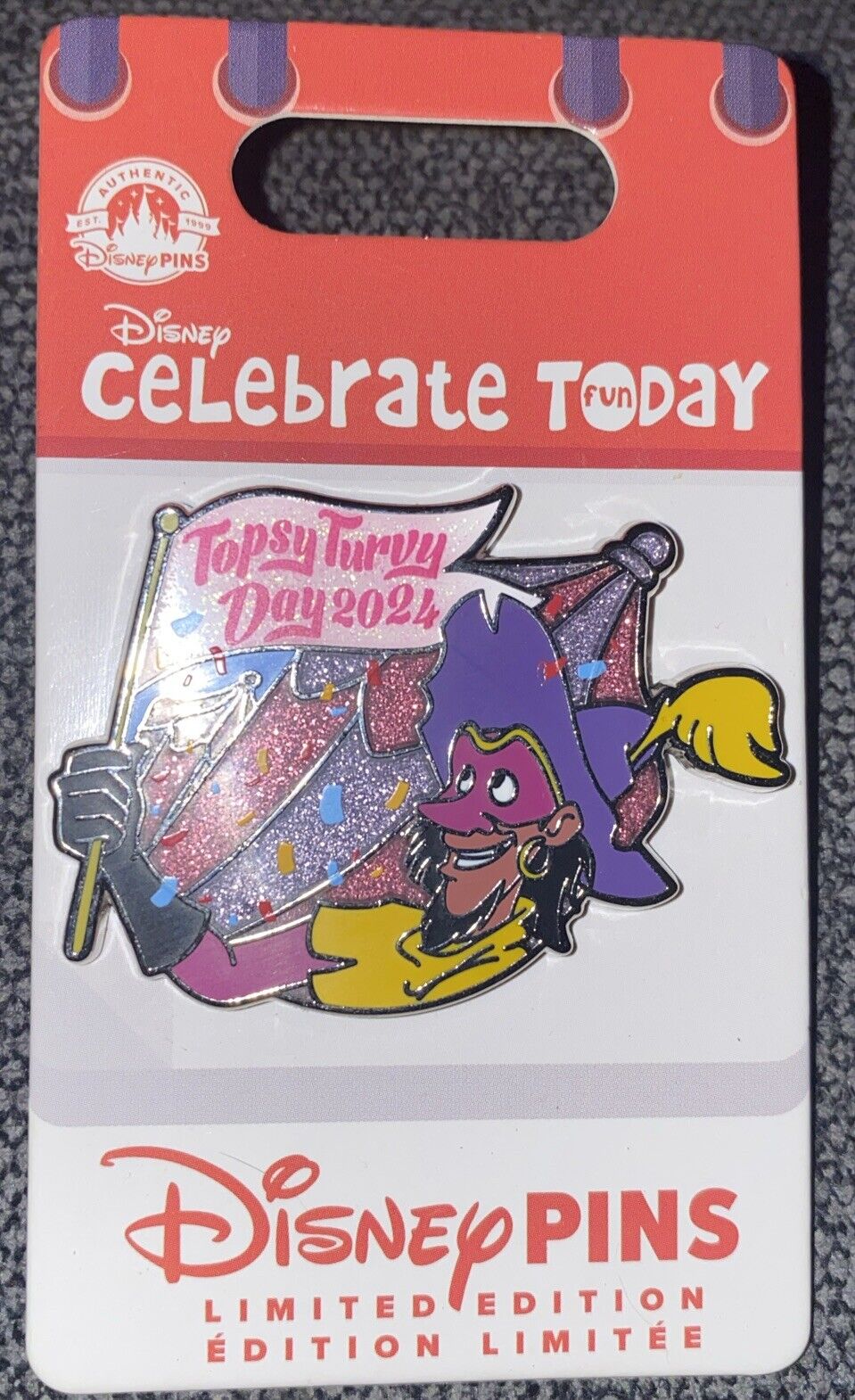 Topsy Turvy Day Clopin Jester Hunchback Celebrate Today Disney LE Pin