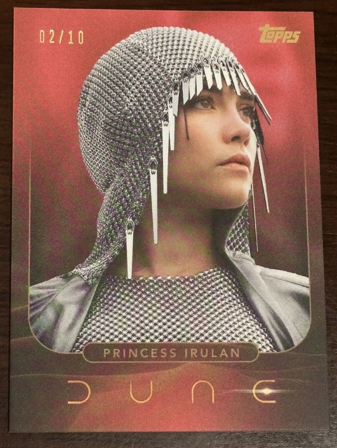 2024 Topps Dune Release Day Exclusive #8 Princess Irulan Red #/10 Florence Pugh