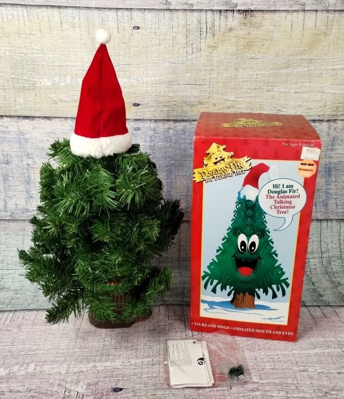 Vintage 1996 Gemmy Douglas Fir The Talking Tree Animated Singing Christmas Tree