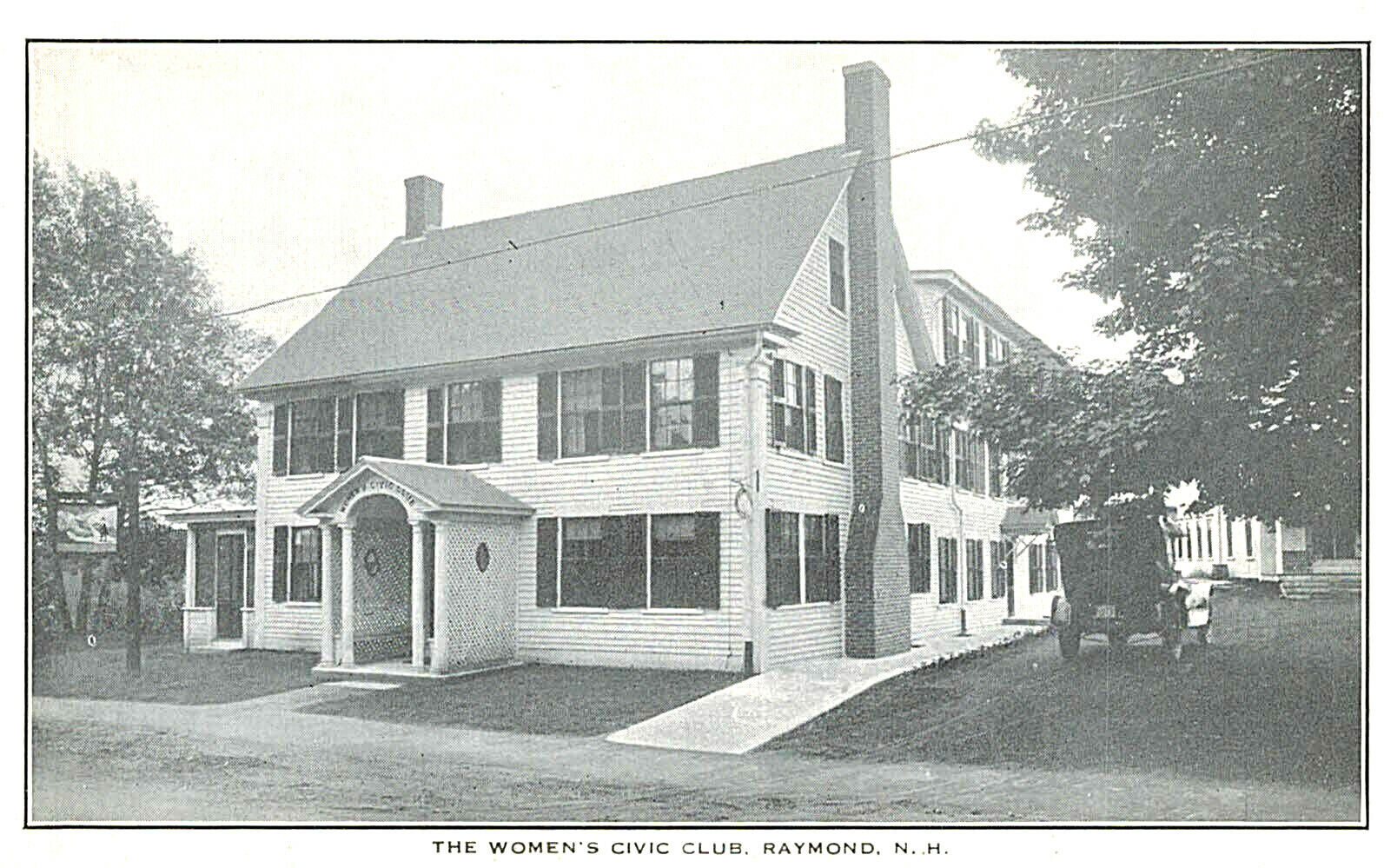 VIntage Postcard-The Women\'s Civic Club, Raymond, N.H.