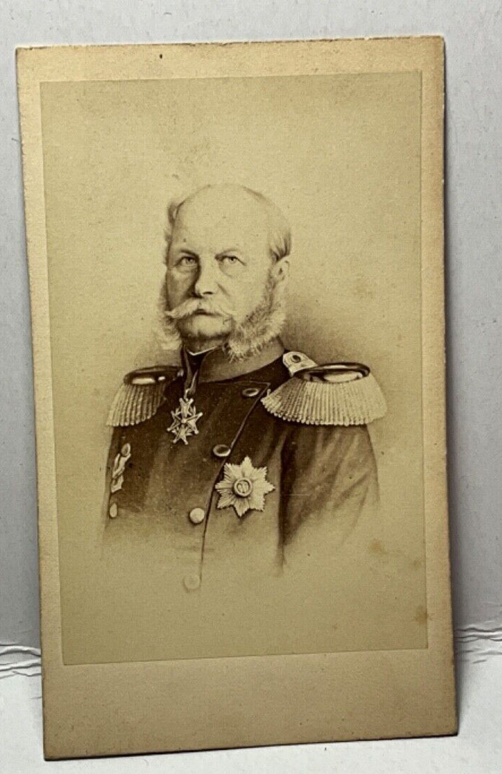 Royalty WILHELM King of Prussia GERMAN EMPEROR by  Neurdin circa 1870 CDV photo
