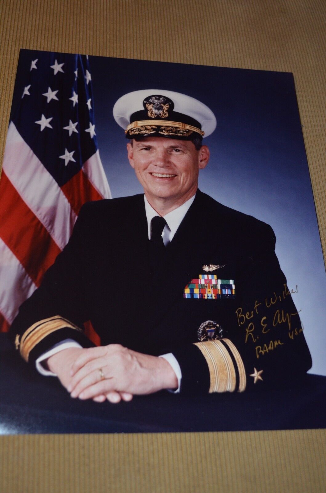 Rear Admiral Lloyd E Allen Signed 8x10 Photo Navy