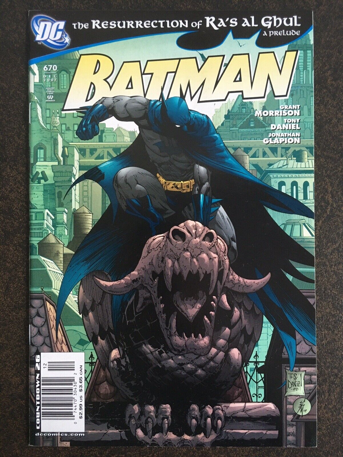 Batman #670 NEWSSTAND Variant UPC 2007 Resurrection of Ra's Al Ghul Prelude RARE